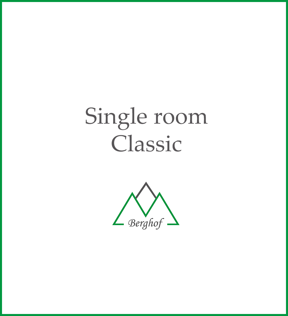 Card for single room at hotel Berghof Baiersbronn